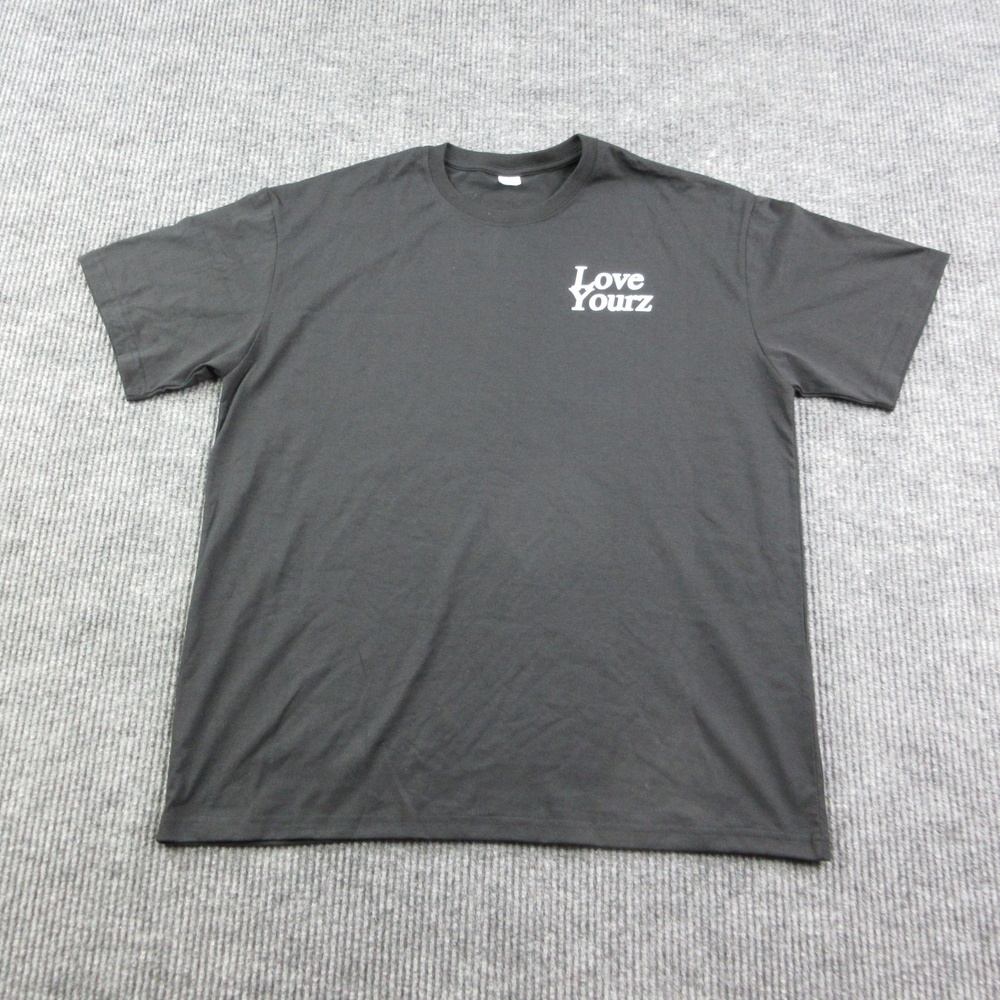 Love Yourz Shirt Mens XL Black Crew Neck Jermaine Cole Quote Graphic Tee